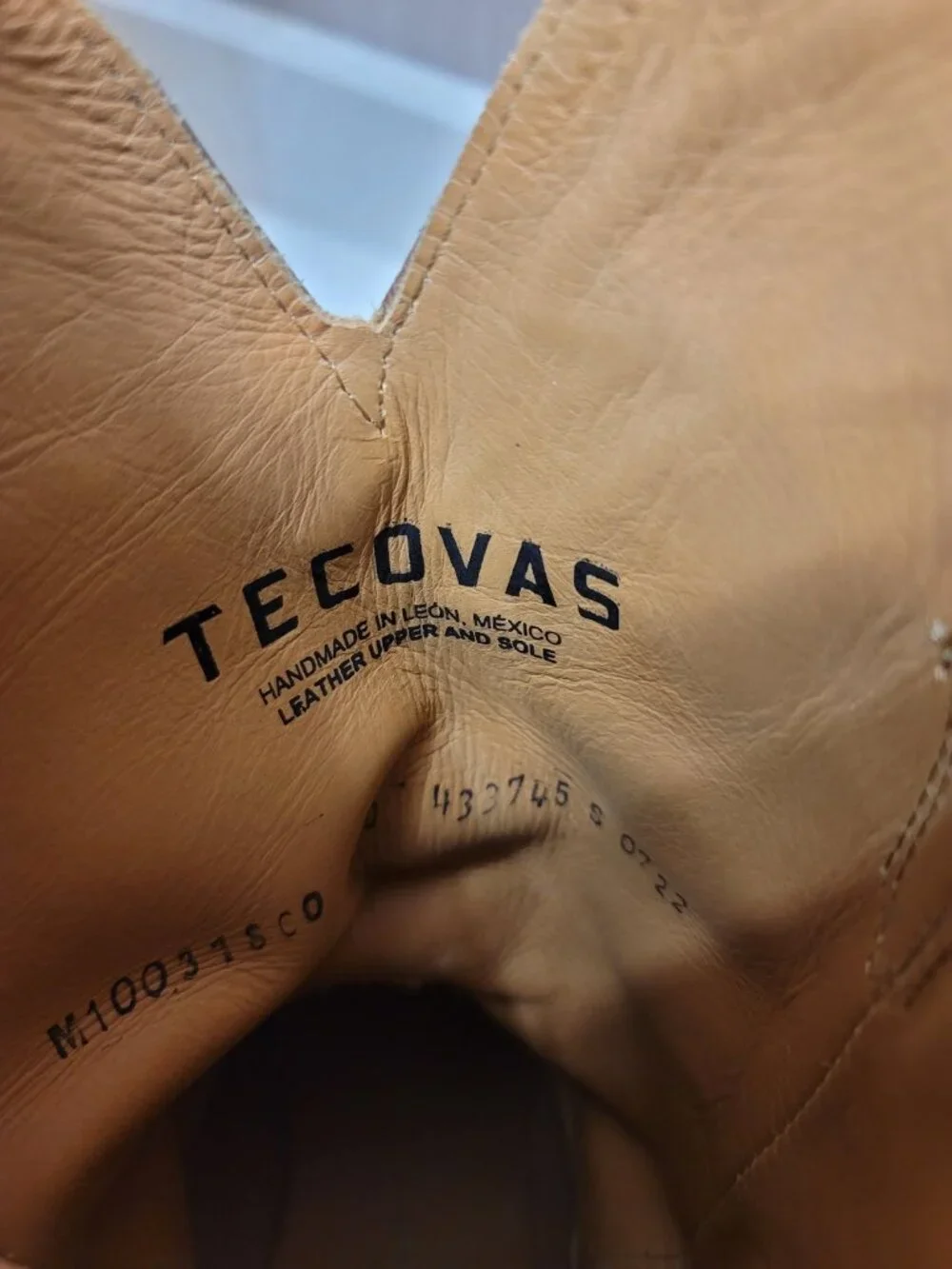 Tecovas The Cartwright Men's US Size 8.5D Trumbleweed Shrunken Calf Cowboy Boots